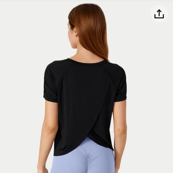 HALARA Tops - Halara Contrast Mesh Split Hem Barre Ballet Dance Sports Top Size Size Large